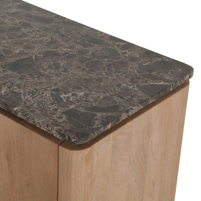 Tv meubel Dallas Naturel Mangohout 165 cm-TV-meubels-Creating Home