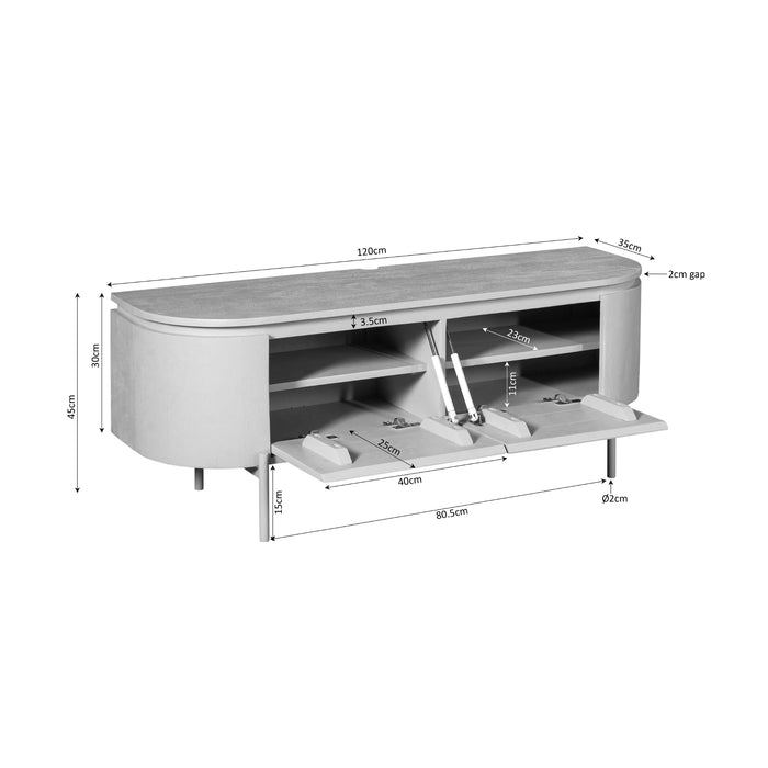 Tv meubel Excellent Zand - 120 cm-TV-meubels-Starfurn
