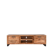Tv-meubel Glasgow Rough Mangohout - 160x45x45 cm-TV-meubels-LABEL51