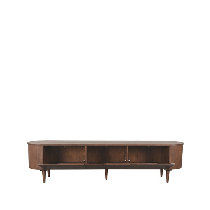 Tv-meubel Oliva Walnoot Eiken 220 cm 220x47x55 cm-TV-meubels-LABEL51