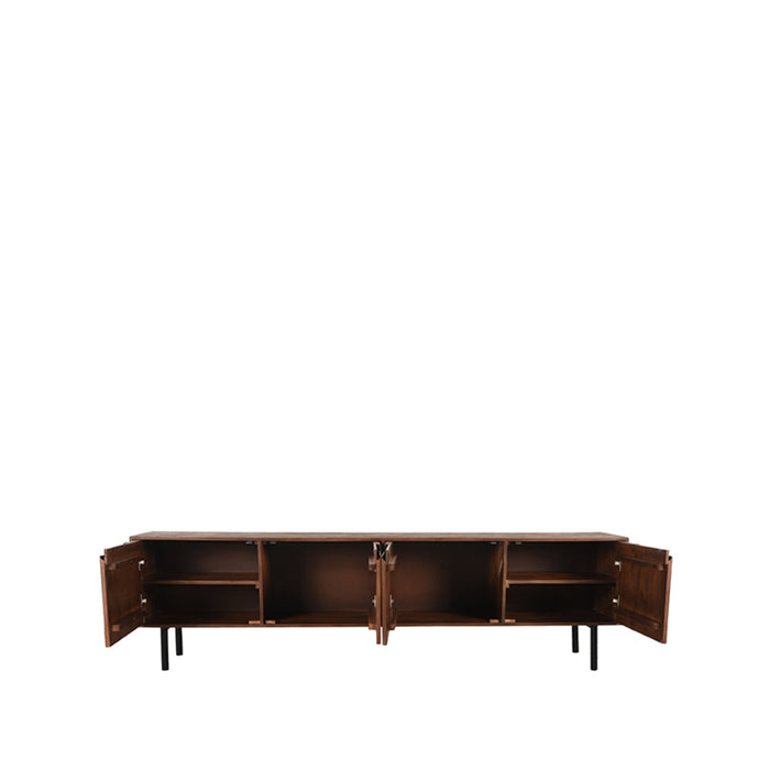 Tv-meubel Rio Espresso Mangohout 220 cm 220x40x60 cm-TV-meubels-LABEL51