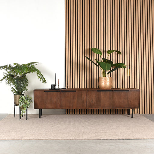 Tv-meubel Rio Espresso Mangohout 220 cm 220x40x60 cm-TV-meubels-LABEL51