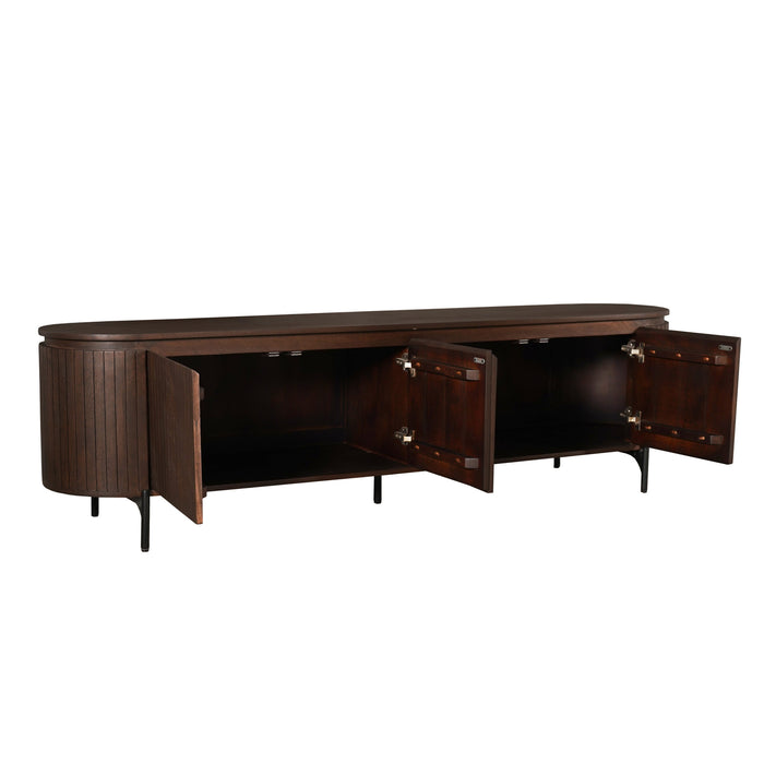 Tv meubel Solana Bruin Mangohout 210 cm