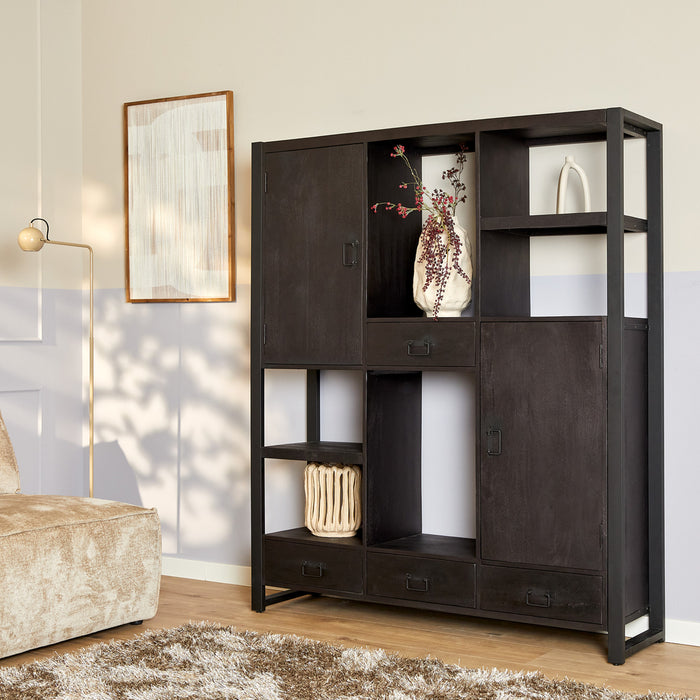 Vakkenkast Boaz Zwart-Vakkenkasten-Starfurn