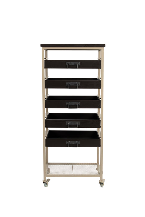 Vakkenkast Botan S MDF, Metaal Grijs 52x38 cm-Vakkenkasten-Creating Home