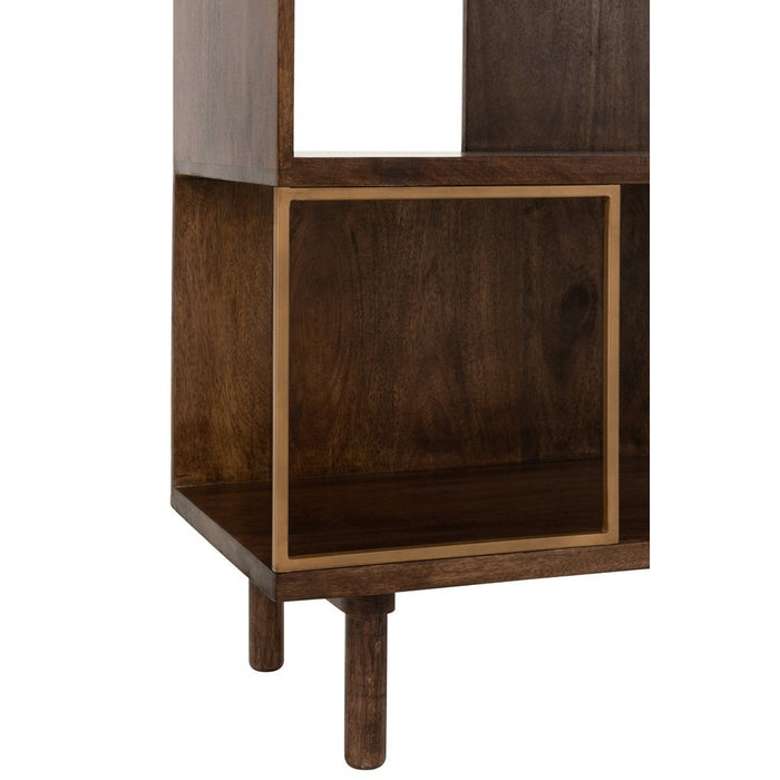 Vakkenkast Bruin Ijzer 40x115 cm-Opbergkasten-J-Line