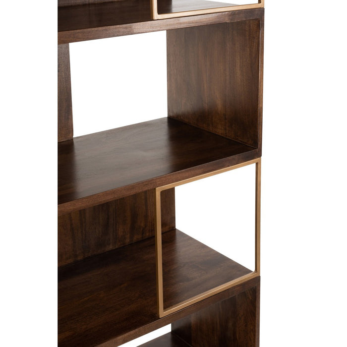 Vakkenkast Bruin Ijzer 40x115 cm-Opbergkasten-J-Line