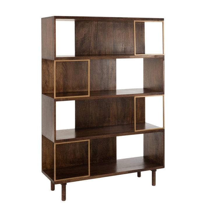 Vakkenkast Bruin Ijzer 40x115 cm-Opbergkasten-J-Line