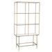 Vakkenkast Goud Glas 40x100 cm-Opbergkasten-J-Line