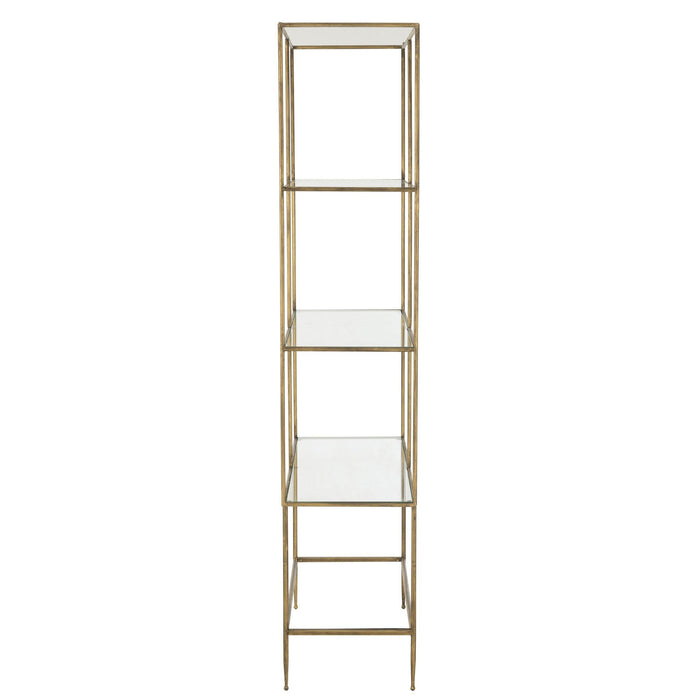 Vakkenkast Goud Glas 40x100 cm-Opbergkasten-J-Line