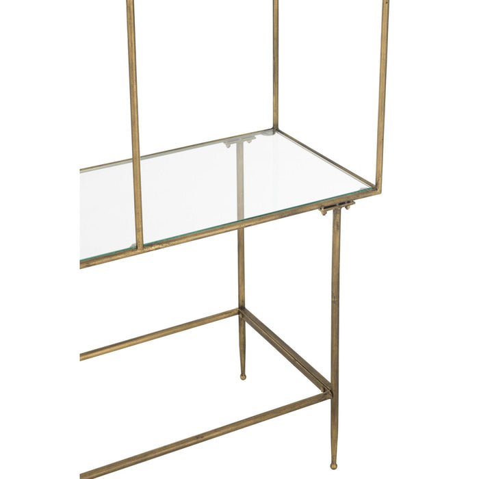 Vakkenkast Goud Glas 40x100 cm-Opbergkasten-J-Line