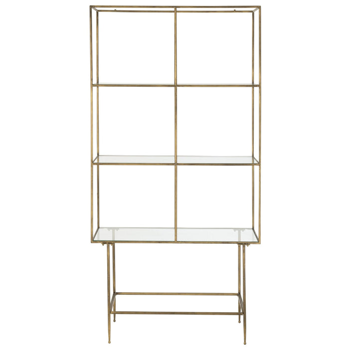 Vakkenkast Goud Glas 40x100 cm-Opbergkasten-J-Line