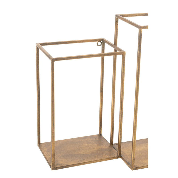 Vakkenkast Goud Ijzer 20x93 cm-Vakkenkasten-J-Line