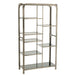 Vakkenkast Grijs ijzer Antiek 36x91 cm-Vakkenkasten-J-Line