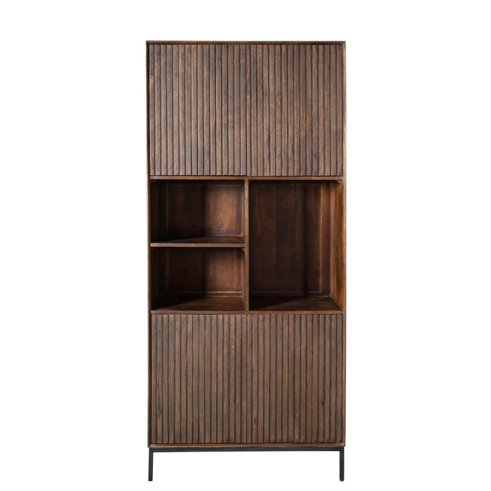 Vakkenkast Madison Bruin - 90 cm-Opbergkasten-Starfurn