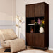 Vakkenkast Madison Bruin - 90 cm-Opbergkasten-Starfurn