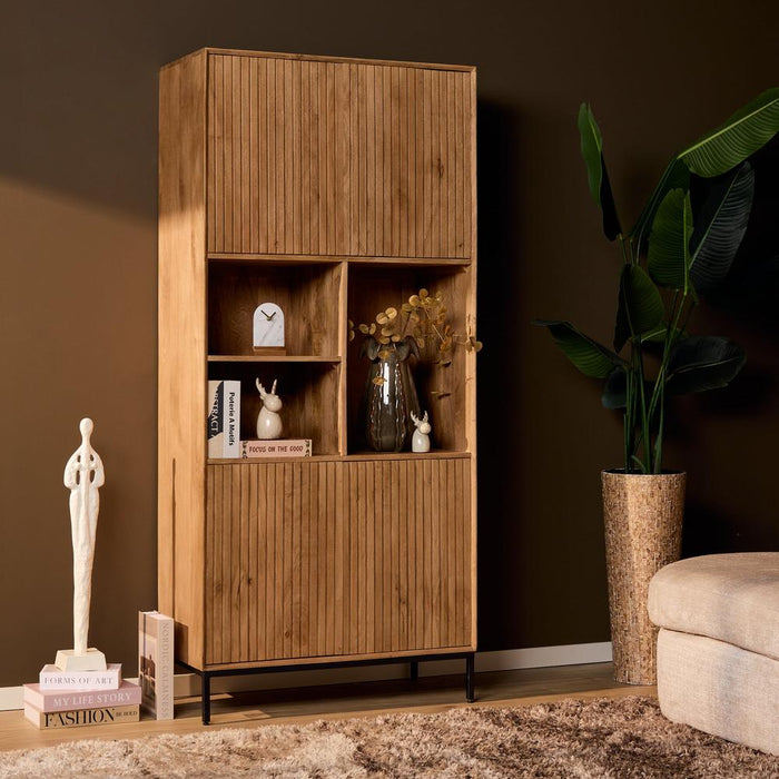 Vakkenkast Madison Naturel - 90 cm-Opbergkasten-Starfurn