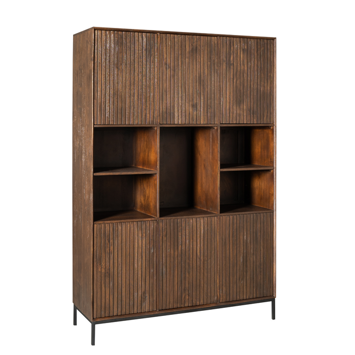 Vakkenkast Madison XL Bruin - 135 cm-Opbergkasten-Starfurn