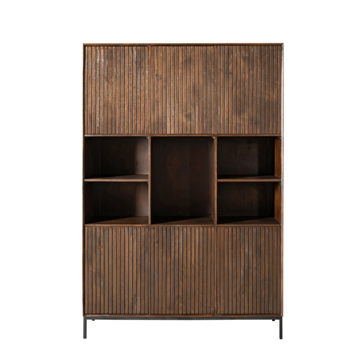 Vakkenkast Madison XL Bruin - 135 cm-Opbergkasten-Starfurn