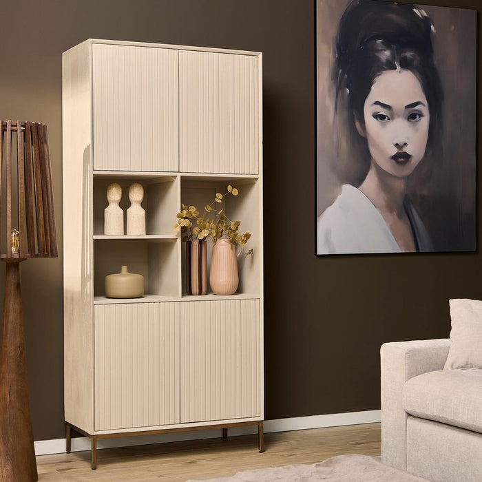 Vakkenkast Madison Zand - 90 cm-Opbergkasten-Starfurn