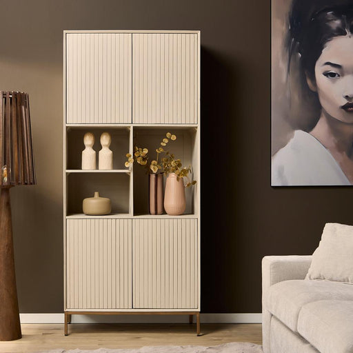 Vakkenkast Madison Zand - 90 cm-Opbergkasten-Starfurn