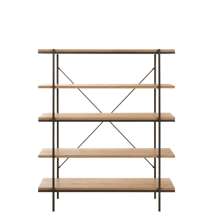 Vakkenkast Naturel Ash hout 34x141 cm-Opbergkasten-J-Line