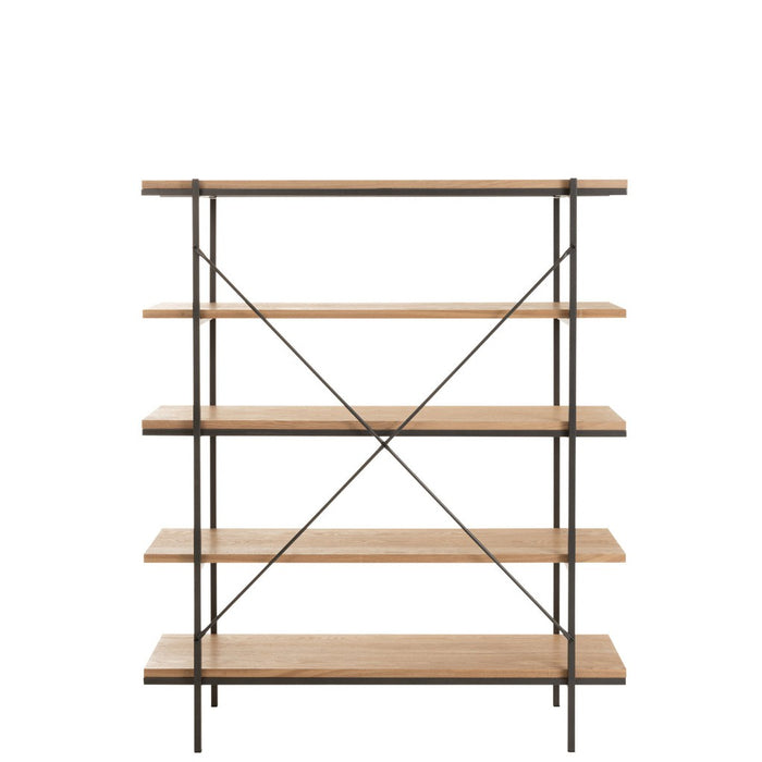 Vakkenkast Naturel Ash hout 34x141 cm-Opbergkasten-J-Line