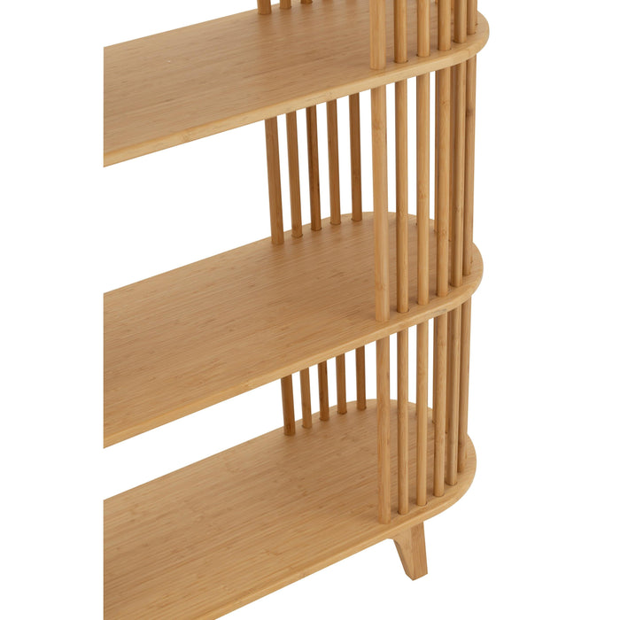 Vakkenkast Naturel Bamboe 30x100 cm-Vakkenkasten-J-Line
