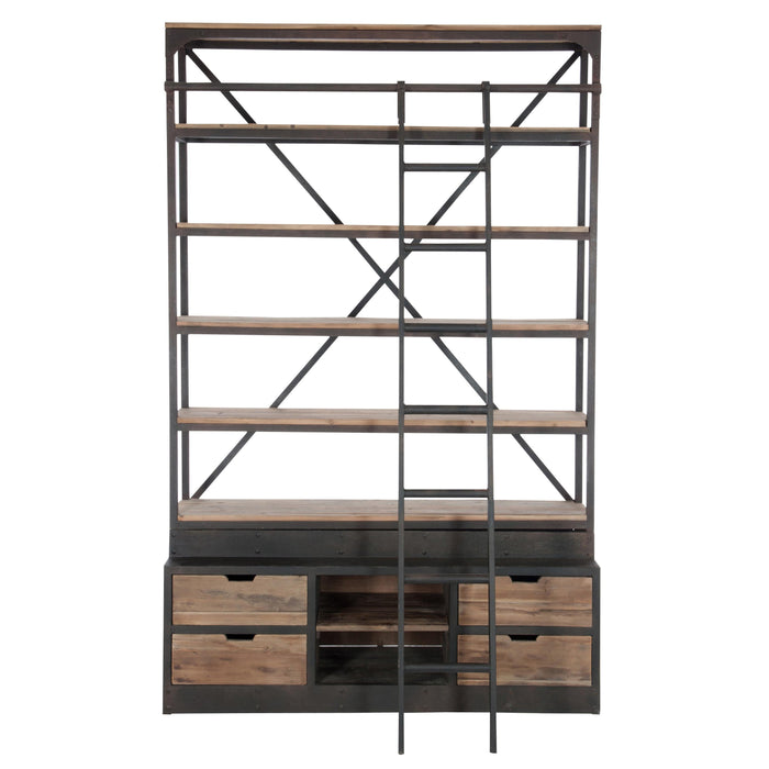 Vakkenkast Naturel Ijzer 45x160 cm-Opbergkasten-J-Line