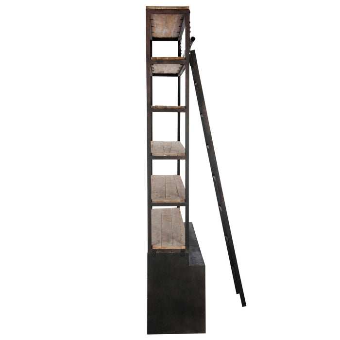 Vakkenkast Naturel Ijzer 45x160 cm-Opbergkasten-J-Line