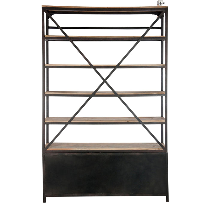 Vakkenkast Naturel Ijzer 45x160 cm-Opbergkasten-J-Line