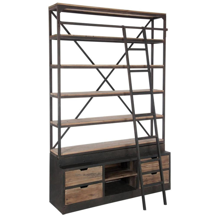 Vakkenkast Naturel Ijzer 45x160 cm-Opbergkasten-J-Line