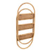Vakkenkast Naturel Metaal Ovaal 20x56 cm-Opbergkasten-J-Line