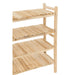 Vakkenkast Naturel Teakhout 40x140 cm-Opbergkasten-J-Line