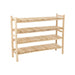 Vakkenkast Naturel Teakhout 40x140 cm-Opbergkasten-J-Line