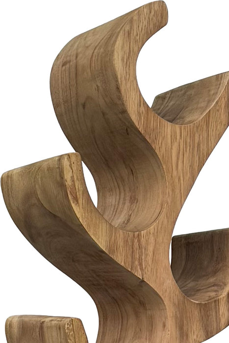 Vakkenkast Suar Winerack Suar hout Naturel hout 25x18 cm-Vakkenkasten-Livingfurn