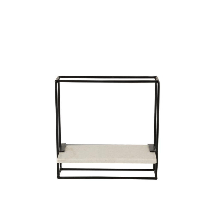 Vakkenkast Wit Marmer S 35x16 cm-Opbergkasten-J-Line