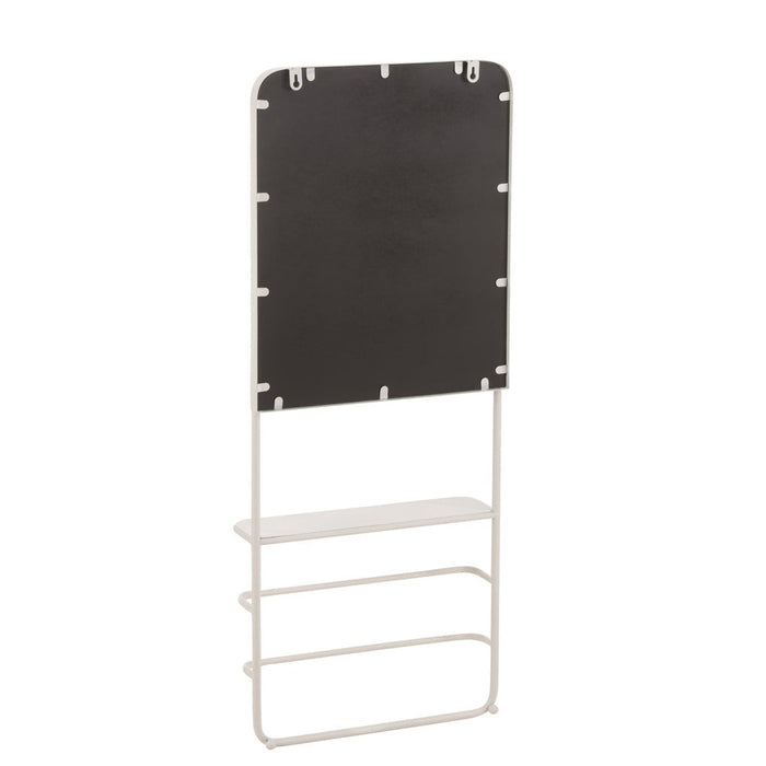 Vakkenkast Wit Mirror 12x40 cm-Spiegels-J-Line