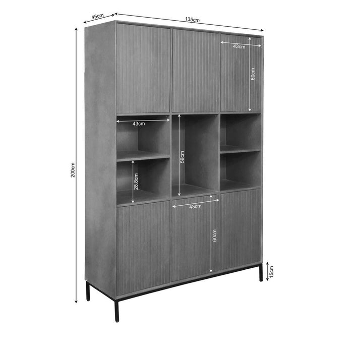 Vakkenkast XL Madison - 135 cm-Opbergkasten-Starfurn