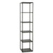 Vakkenkast Zwart Ijzer 40 cm-Opbergkasten-J-Line