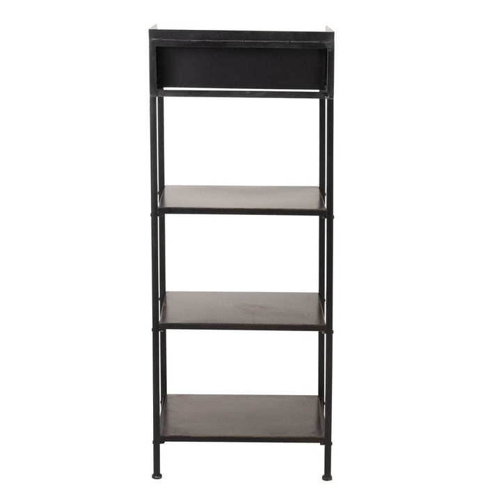 Vakkenkast Zwart Metaal 38x54 cm-Opbergkasten-J-Line