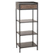 Vakkenkast Zwart Metaal 38x54 cm-Opbergkasten-J-Line