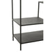 Vakkenkast Zwart Metaal 39x101 cm-Opbergkasten-J-Line