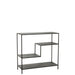 Vakkenkast Zwart Metaal 39x101 cm-Opbergkasten-J-Line