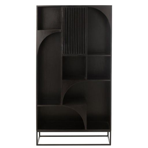 Vakkenkast Zwart ijzer 33x90 cm-Vakkenkasten-J-Line
