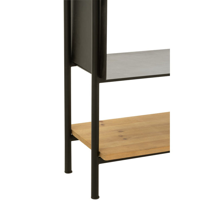 Vakkenkast Zwart ijzer L 30x110 cm-Vakkenkasten-J-Line
