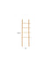 Vazen Ladder Jhon Oak hout Naturel 3.6x52 cm-Vazen-Creating Home