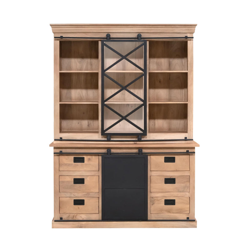 Vitrinekast Fresno 160 cm 160x45x220 cm-Vitrinekasten-Starfurn