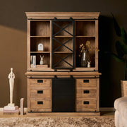 Vitrinekast Fresno 160 cm 160x45x220 cm-Vitrinekasten-Starfurn