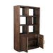 Vitrinekast Jaxx Mangohout Bruin 120x45x200 cm-Vitrinekasten-Livingfurn
